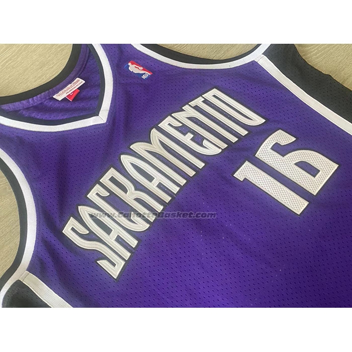 Maglia Sacramento Kings Peja Stojakovic #16 Mitchell & Ness 2002-03 Viola